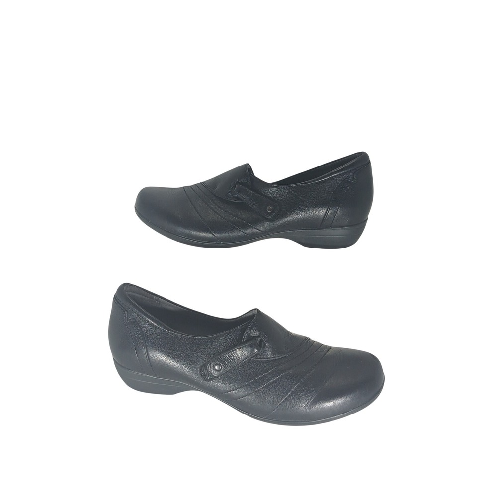 Dansko Leather Slip On Clogs 39 Black Professional Comfort Office Work